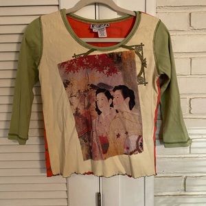 Faith Shirt Red and Green Small